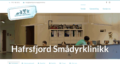 Desktop Screenshot of hafrsfjord-smaadyrklinikk.no
